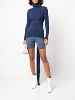 Thumbnail for your product : Thebe Magugu Ribbed Knit Cotton Shorts
