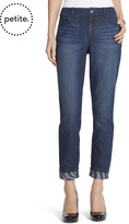 Thumbnail for your product : Chico's Petite Platinum Denim Zebra Cuff Ankle Jeans