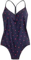 Thumbnail for your product : J.Crew T-back one-piece swimsuit in heart print