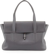 Thumbnail for your product : Elizabeth and James Jack Leather Satchel Bag, Steel Gray