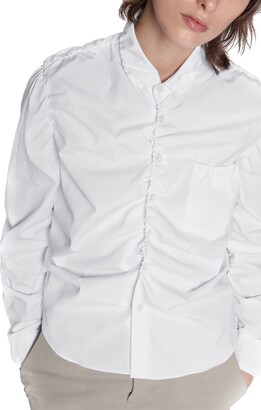 Marni Long-sleeved ruched-effect shirt