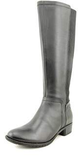 Hush Puppies Lindy Chamber Women Round Toe Leather Black Knee High Boot.