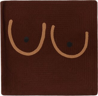 Cold Picnic Brown & Beige Boob Cushion Cover