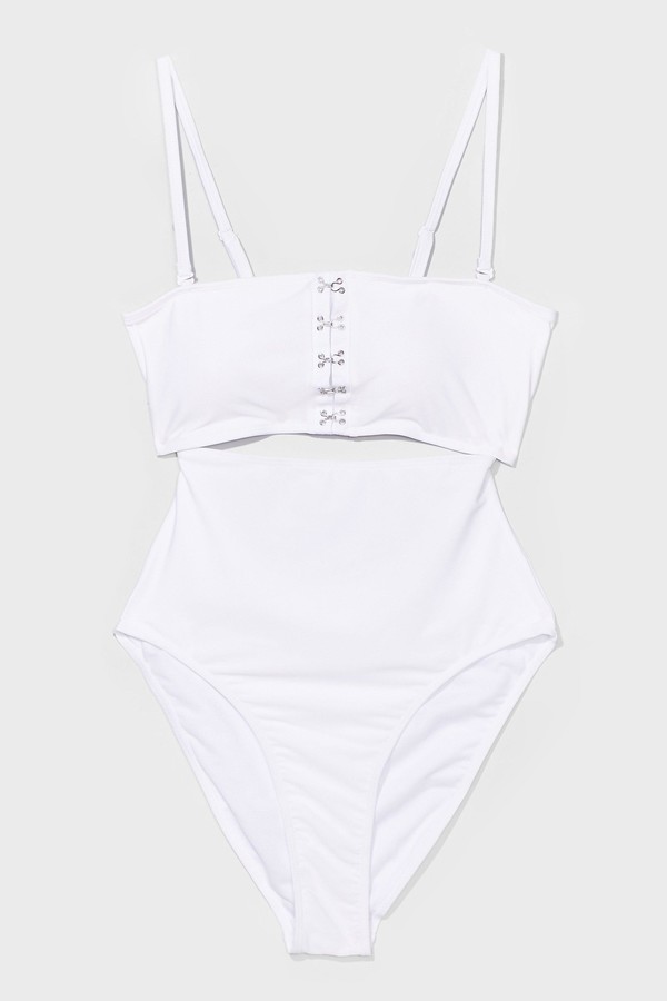 white eyelet swimsuit