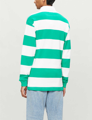 Benetton Striped cotton polo shirt