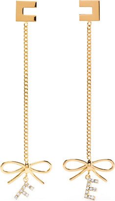 Elisabetta Franchi Double Logo Earrings - ShopStyle Elisabetta Franchi Double Logo Earrings - ShopStyle