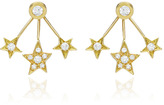 Thumbnail for your product : Janis Savitt Diamond Three Star Earrings