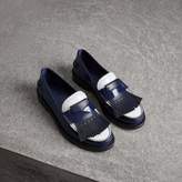 Thumbnail for your product : Burberry Tri-tone Kiltie Fringe Leather Loafers