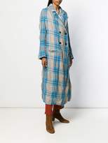 Thumbnail for your product : Forte Forte check unlined maxi coat