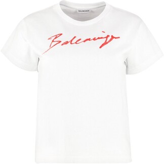 Balenciaga Signature Logo T-Shirt - ShopStyle