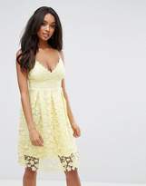 Thumbnail for your product : Lipsy Midi Dress In Crochet Lace