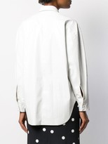 Thumbnail for your product : MSGM Crocodile Embossed Faux Leather Shirt
