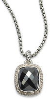 Thumbnail for your product : David Yurman Diamond & Hematite Pendant Necklace