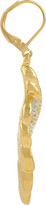 Thumbnail for your product : Kenneth Jay Lane Gold-plated crystal wing earrings