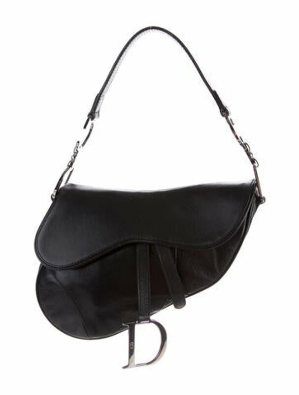 Christian Dior Vintage Saddle Bag Black ShopStyle