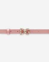 Thumbnail for your product : Dolce & Gabbana Nappa Leather Belt With Buckle