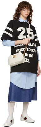Gucci White Small GG Marmont Camera Bag pour femmes