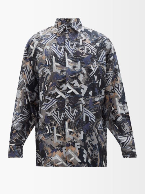 Fendi Blue Men's Long Sleeve Shirts with Cash Back | Shop the world's  largest collection of fashion | ShopStyle