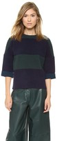 Thumbnail for your product : Derek Lam Short Sleeve Combo Sweater