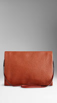 Thumbnail for your product : Burberry Medium Velvet Check Clutch Bag