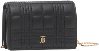 Burberry Quilted Lambskin Card Case with Detachable Strap