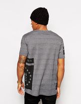 Thumbnail for your product : ASOS T-Shirt With Multi Placement Print And Twisted Yarn Skater Fit