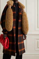 Thumbnail for your product : Bottega Veneta Padded Leather-trimmed Shearling Stole - Camel