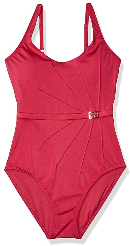 Calvin Klein Women's Red Swimwear | ShopStyle