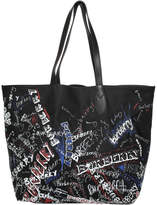 Thumbnail for your product : Burberry Burberry Black Canvas Large Reversible Doodle Tote
