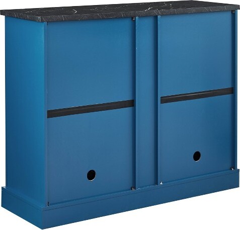 Home Essentials 47"BuffetBarCabinetSeaBlue-HomeEssentials