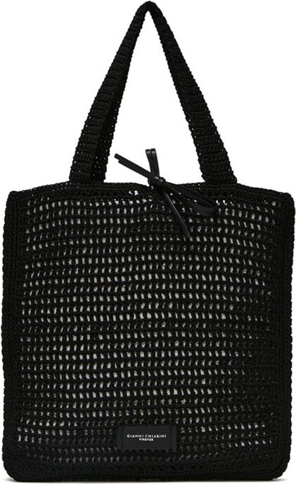 Gianni Chiarini Logo Patch Crochet Tote Bag - ShopStyle