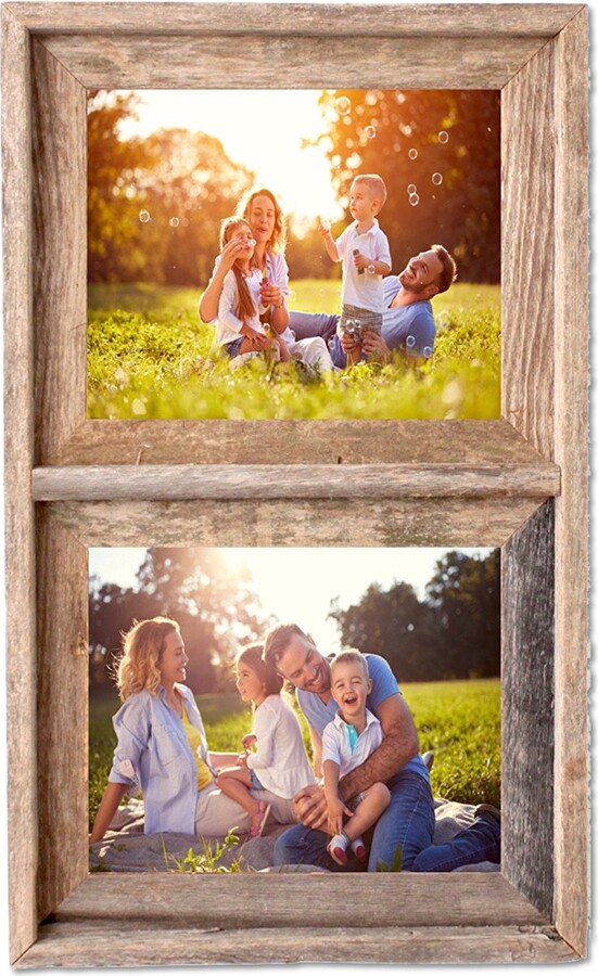 Etsy Barnwoodusa Signature 2 Collage Photo Frame - 100% Genuine Reclaimed Wood