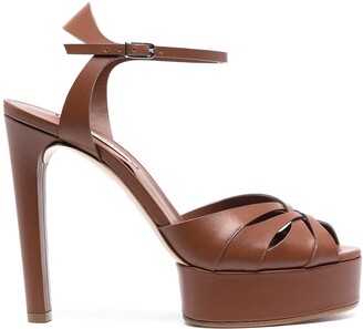 Casadei Floral platform sandals - ShopStyle
