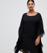 Thumbnail for your product : Lovedrobe kimono dress with lace trim