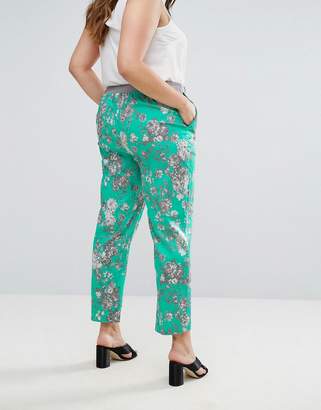 Elvi Turquoise Floral Pants