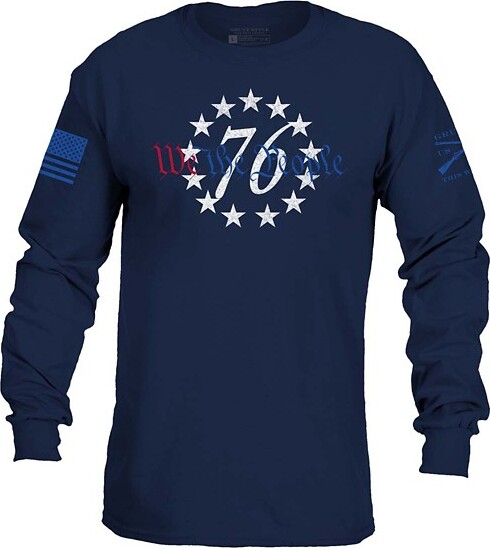 Men's Grunt Style 76 We The People Long Sleeve T-Shirt Medium Navy