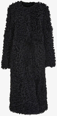 Whistles Eliza relaxed-fit shearling coat