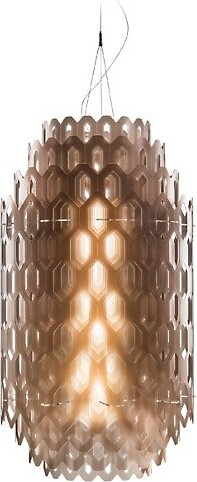 Slamp Chantal LED Pendant Light in Orange, Size: Small