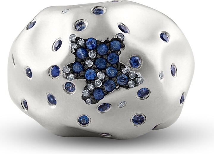 Sara Shala Design Blue Sapphire Boulevard Ring ShopStyle