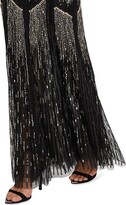 Thumbnail for your product : Jenny Packham Firecrown Beaded Metallic Gown