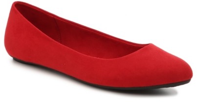 dark red flats