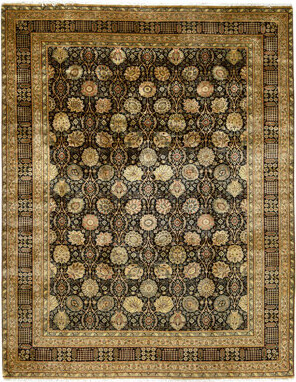 Bokara Rug Co., Inc. High-Quality Hand-Knotted Black Area Rug