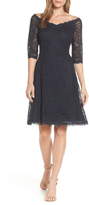 Thumbnail for your product : Tadashi Shoji Off the Shoulder Lace Dress