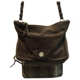 Thumbnail for your product : Jerome Dreyfuss Python print Leather Handbag Igor