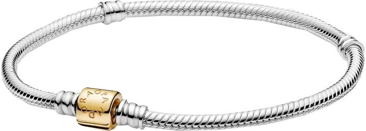 Pandora Ladies Sterling Silver Other Form Not a gem Snake Charm Bracelet -  599347C00-19 - ShopStyle