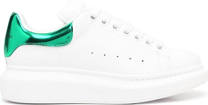 Green suede alexander mcqueen sneakers Clearance