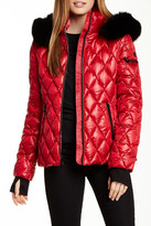 Thumbnail for your product : Diane von Furstenberg Ali Genuine Fox Fur Trim Quilted Puffer Jacket