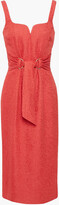 Thumbnail for your product : Rebecca Vallance Francesca Tie-front Cloque Dress