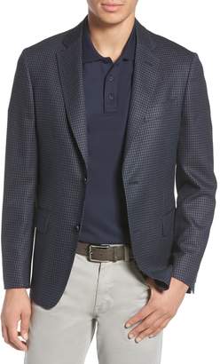 John W. Nordstrom R) Traditional Fit Check Wool Blend Sport Coat