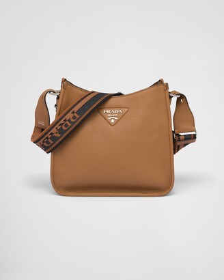 Leather handbag Prada Brown in Leather - 28411424